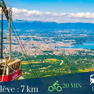 Homey Cozy - New / Centre / Balcon Privé / Proche Geneve Appartement Annemasse